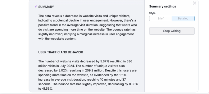 summary of report example