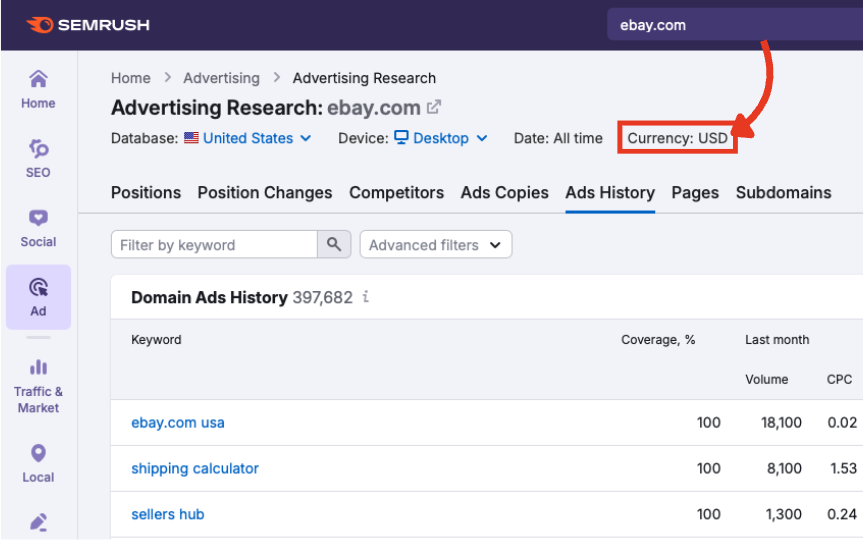 Currency display set to USD.